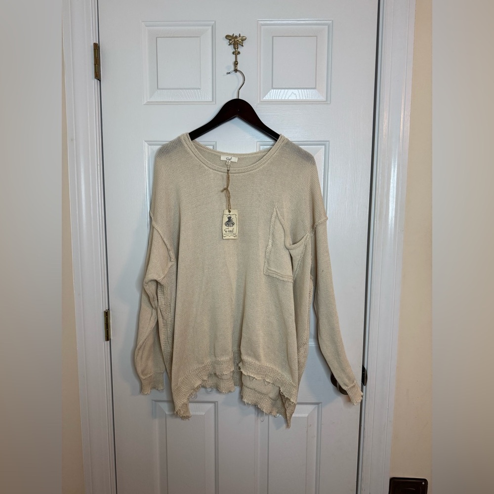 Easel sweater small brown